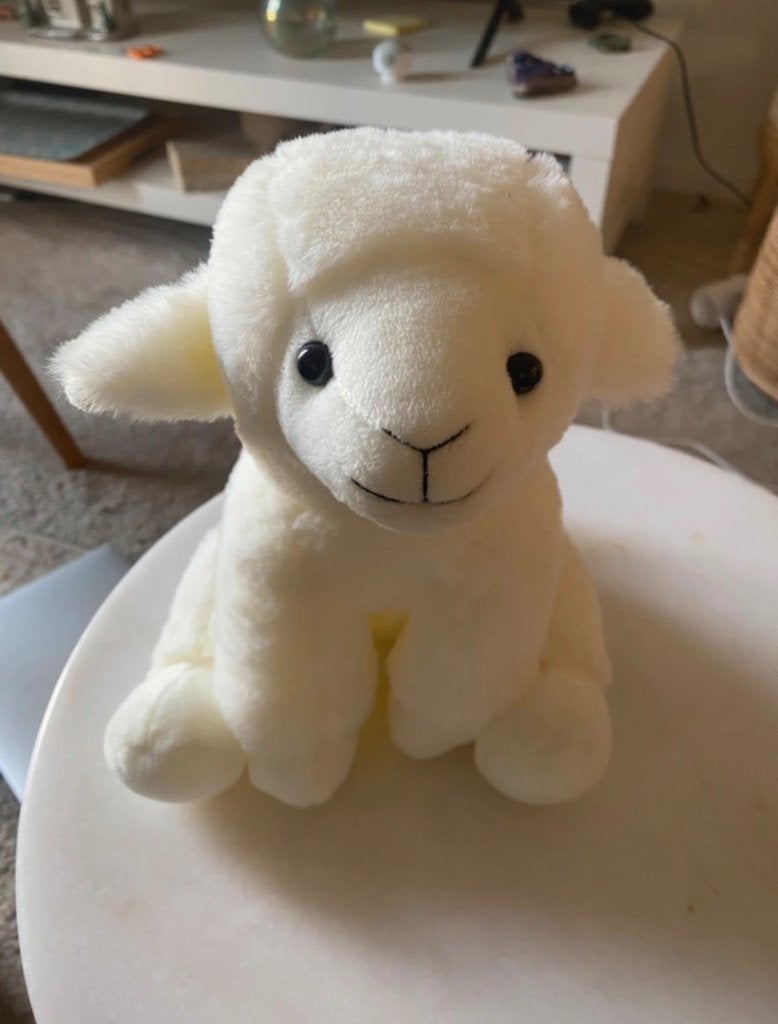 Peluche agneau/ mouton blanc neuve avec étiquette, Neuf, Avec étiquette, Autres marques, Blanc