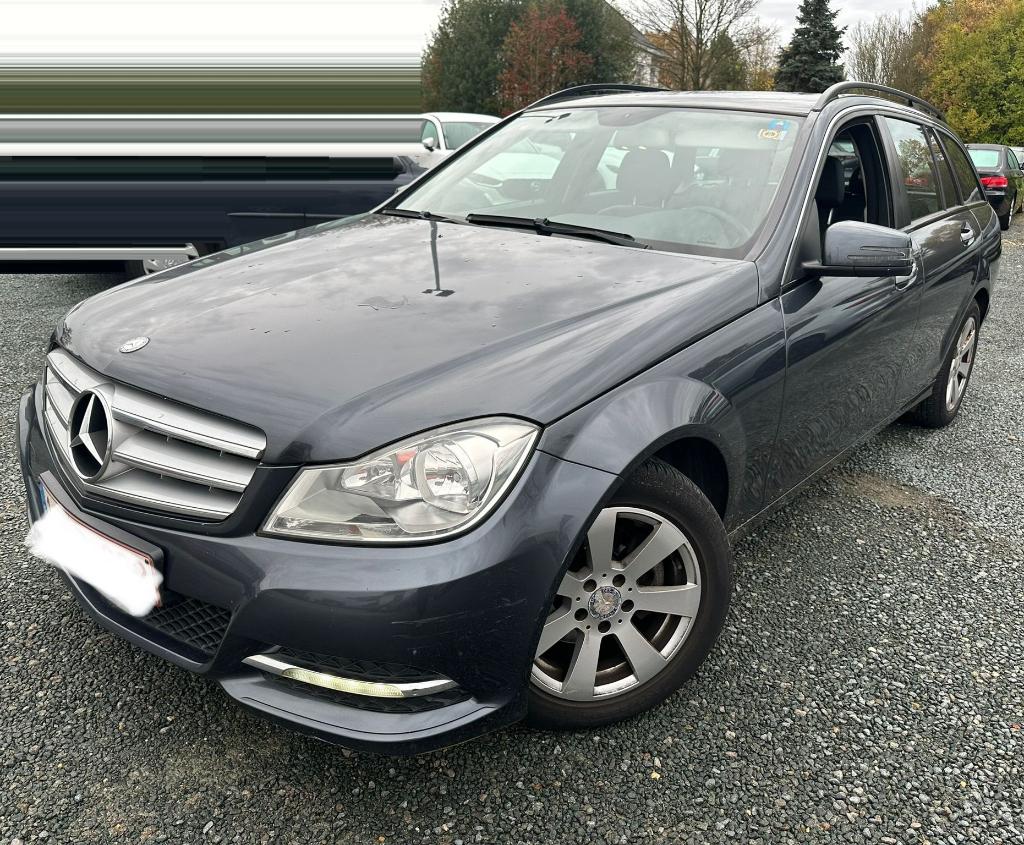 Mercedes-Benz C-Class2.2Diesel Manual/Airco/Leder Euro5 2012, Auto's, Euro 5, Achterwielaandrijving, Zwart, Zwart