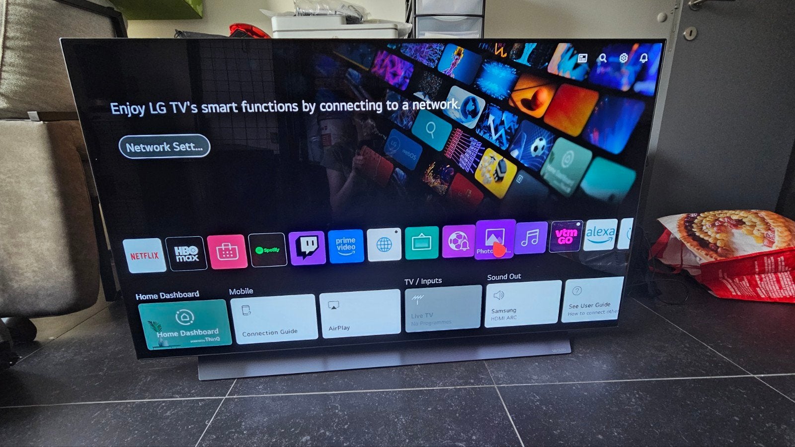 LG oled 55 inch Tv 55CX6LA, Ophalen, Gebruikt, 100 cm of meer, 4k (UHD)