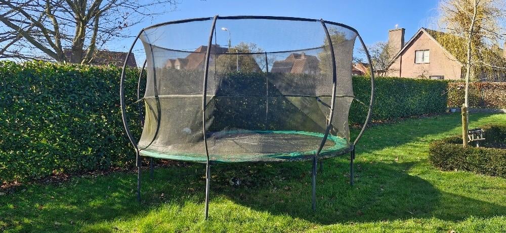 Trampoline met veiligheidsnet diameter 3m23, Ophalen, Zo goed als nieuw