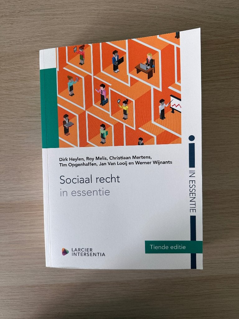 Sociaal recht in essentie - Tiende editie, Ophalen, Overige vakken, Larcier Intersentia, Zo goed als nieuw