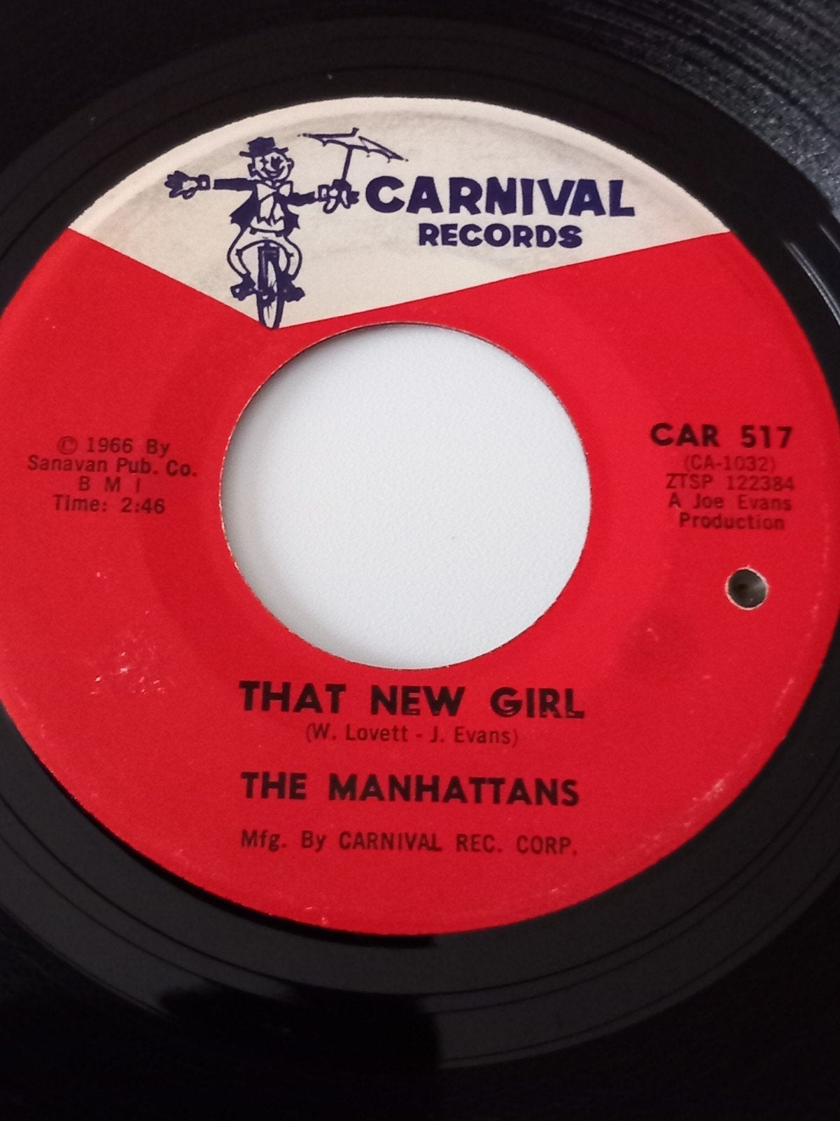 THE MANHATTANS. THAT NEW GIRL. POPCORN USA 45T