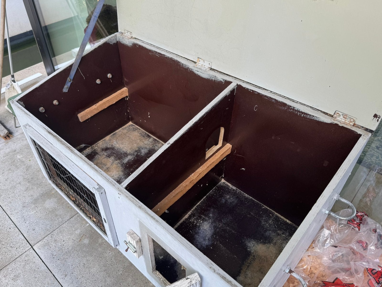 Konijnenhok gratis af te halen, Dieren en Toebehoren, Ophalen, 90 cm of meer, Konijn, Hok