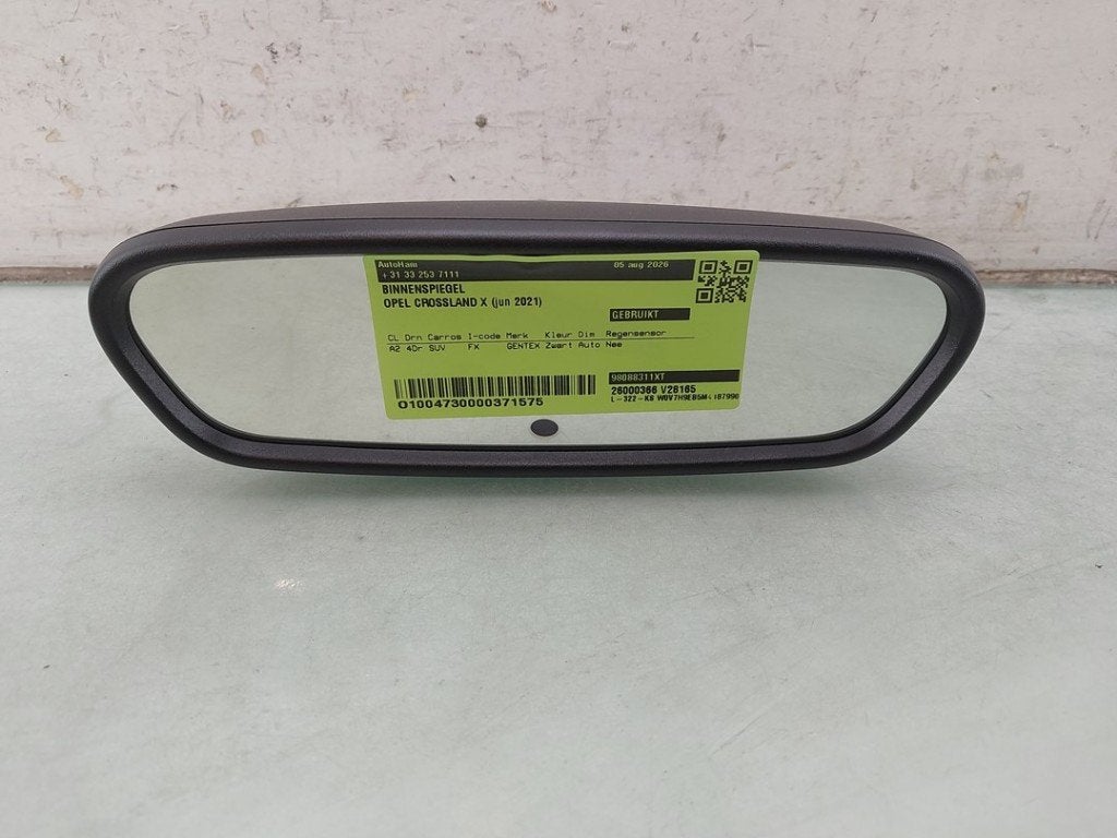 RETROVISEUR INTERIEUR Opel Crossland (X) (|98088311XT|), Opel, Opel Automobile GmbH, Utilisé, Kontakt-opel@opel.com