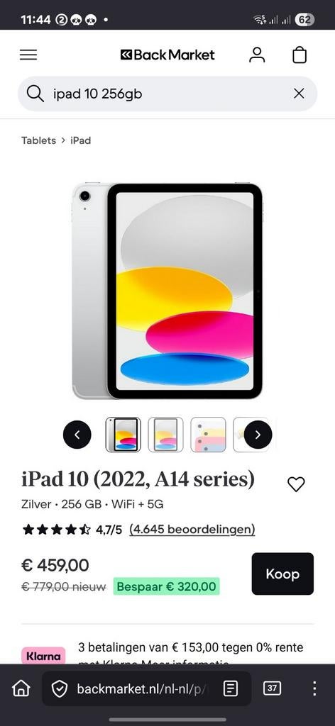 Ipad 10 256 Go wifi 5g NOUVEAU ! ! ! SCELLÉ ! ! !, Enlèvement