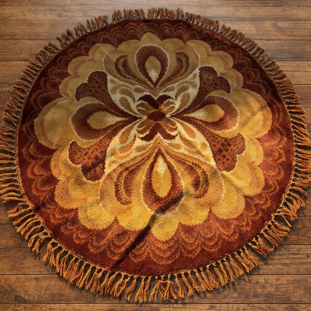 Tapis rond, Maison & Meubles, Ameublement | Tapis & Moquettes, Enlèvement, Utilisé, Rond, 150 à 200 cm