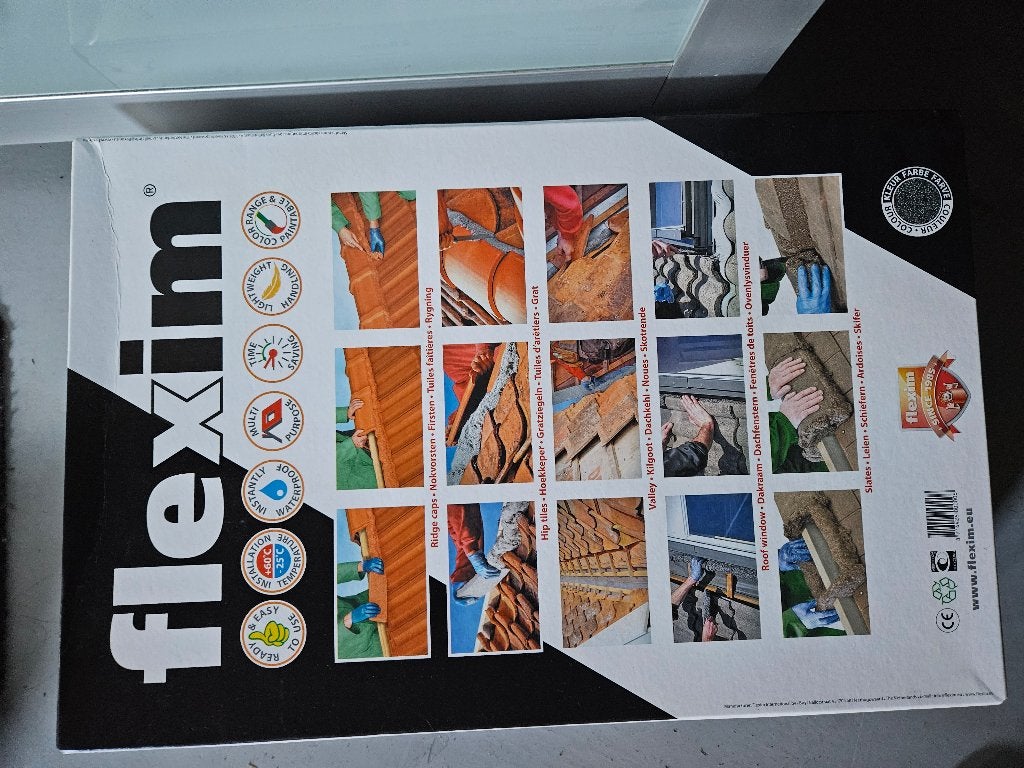 Mortier de toiture Flexim noir 16L, Enlèvement, Neuf, Autres matériaux