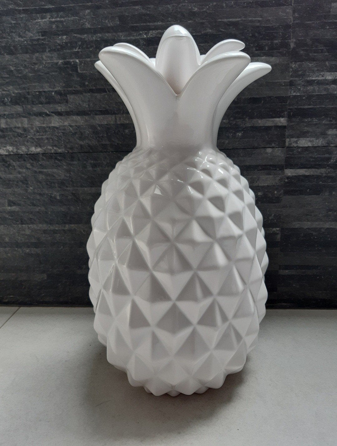 Grote witte decoratieve ananas, Huis en Inrichting, Ophalen, Zo goed als nieuw, Wit