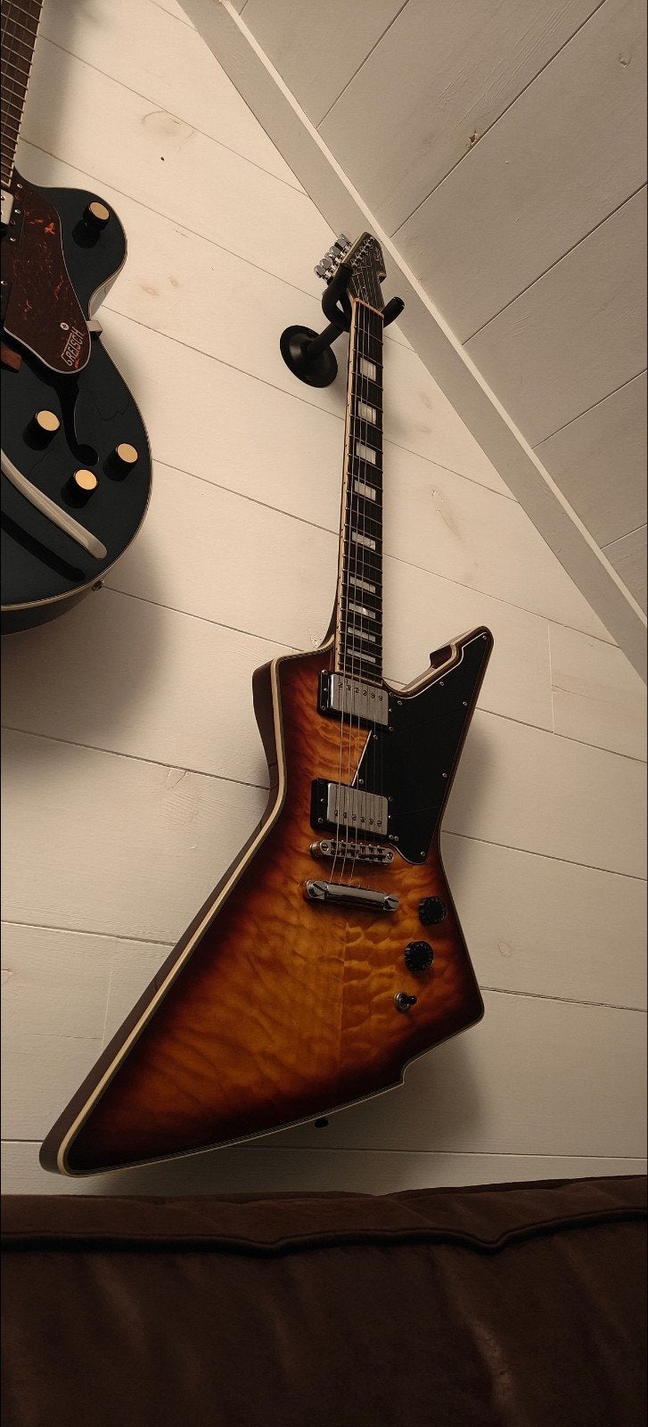 Schecter E-1 Custom Special Edition VSB, Musique & Instruments, Enlèvement, Utilisé, Solid body, Gibson
