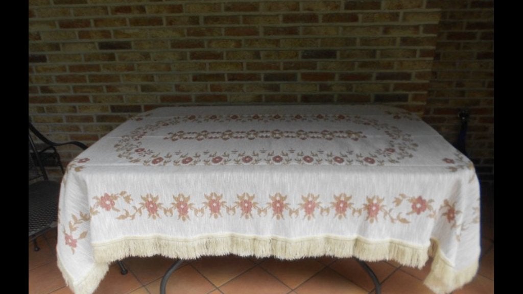 RETRO TAFELLAKEN IN ZEER GOEDE STAAT, Huis en Inrichting, 240 cm, 210 cm, Ophalen of Verzenden, Zo goed als nieuw
