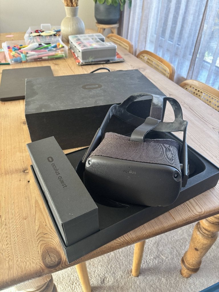 Oculus Quest 1, Games en Spelcomputers, Virtual Reality, Ophalen, Gebruikt, VR-bril, Pc