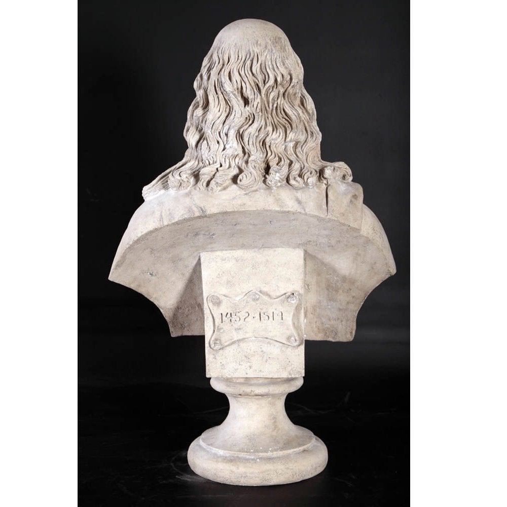 Leonardo Da Vinci beeld – Buste Hoogte 78 cm, Enlèvement, Neuf