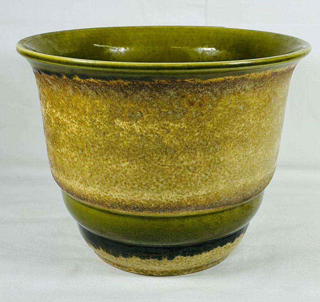 Pot de fleurs céramique brutaliste moderniste design vintage, Enlèvement ou Envoi, Maison et Meubles