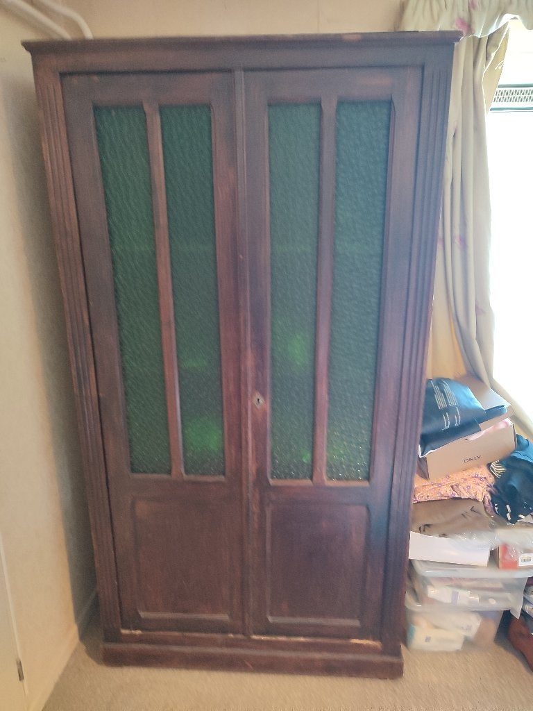 Armoire ancienne, 25 à 50 cm, Avec porte(s), Ancien pichpin, 100 à 150 cm