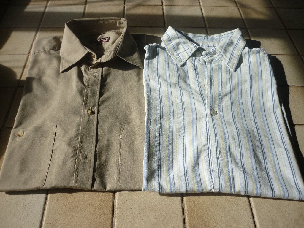 Herenoverhemd M-L, Kleding | Heren, Ophalen of Verzenden, Gedragen, Meerkleurig, Halswijdte 41/42 (L)