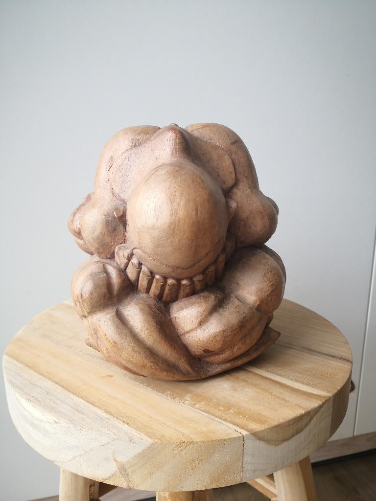 Prachtige XXL Orange Malu (Yogiman) -Massief Suar hout 1,7kg, Ophalen of Verzenden, Zo goed als nieuw