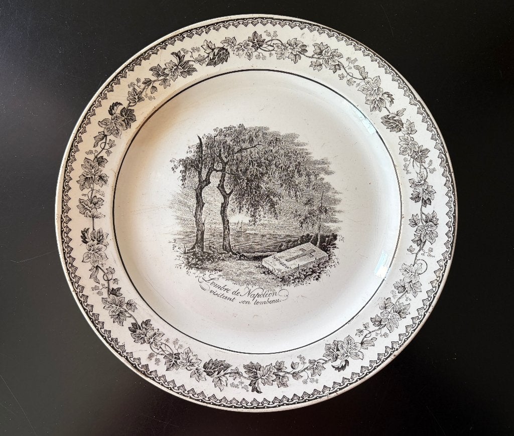 1838 NAPOLEON tombeau St Helen assiette BOCH Luxembourg, Envoi