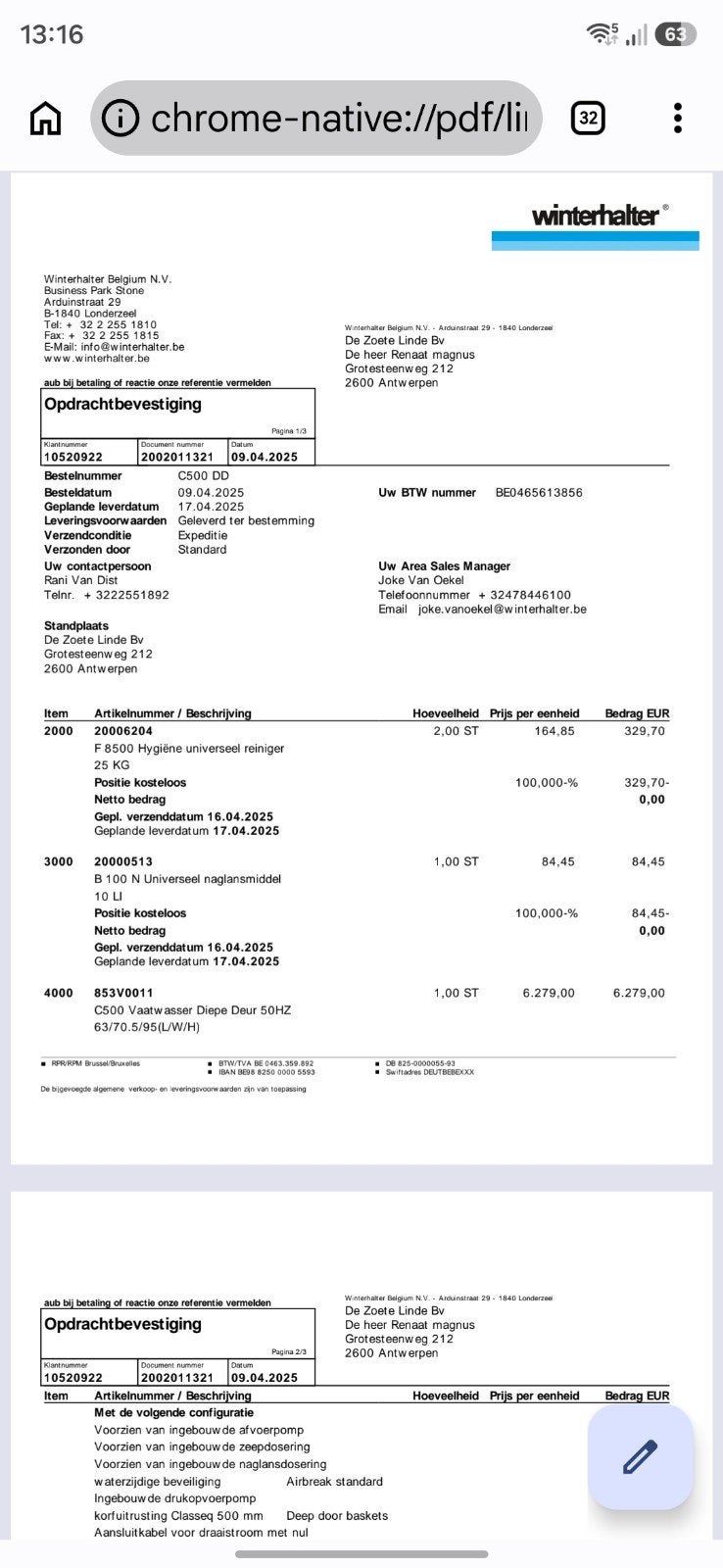 professionele vaatwasser slechst 1,5j oud, Elektronische apparatuur, Ophalen