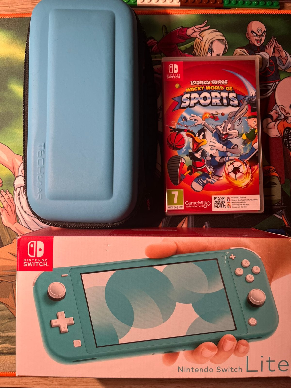 Perfect werkende switch lite + een nieuwe sealed game+ case, Enlèvement, Comme neuf