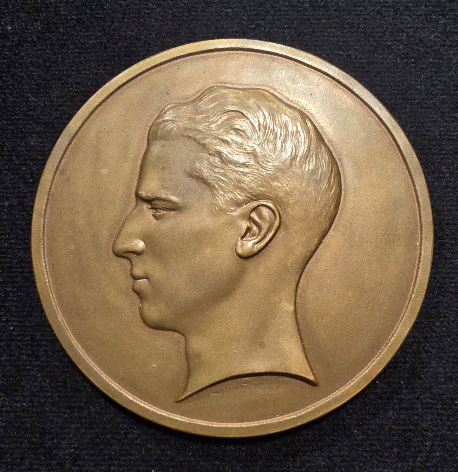 Carlos Van Dionant Boudewijnmedaille België bronzen koning, Ophalen of Verzenden