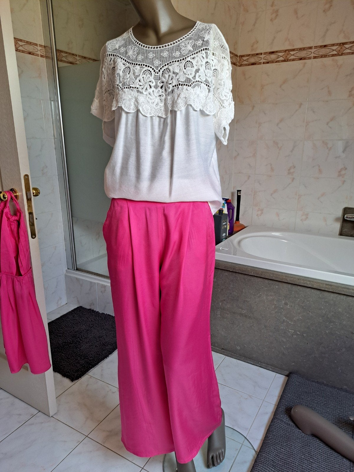 Broek caroline biss maat 36, Kleding | Dames, Broeken en Pantalons, Caroline Biss, Ophalen, Zo goed als nieuw, Maat 36 (S)