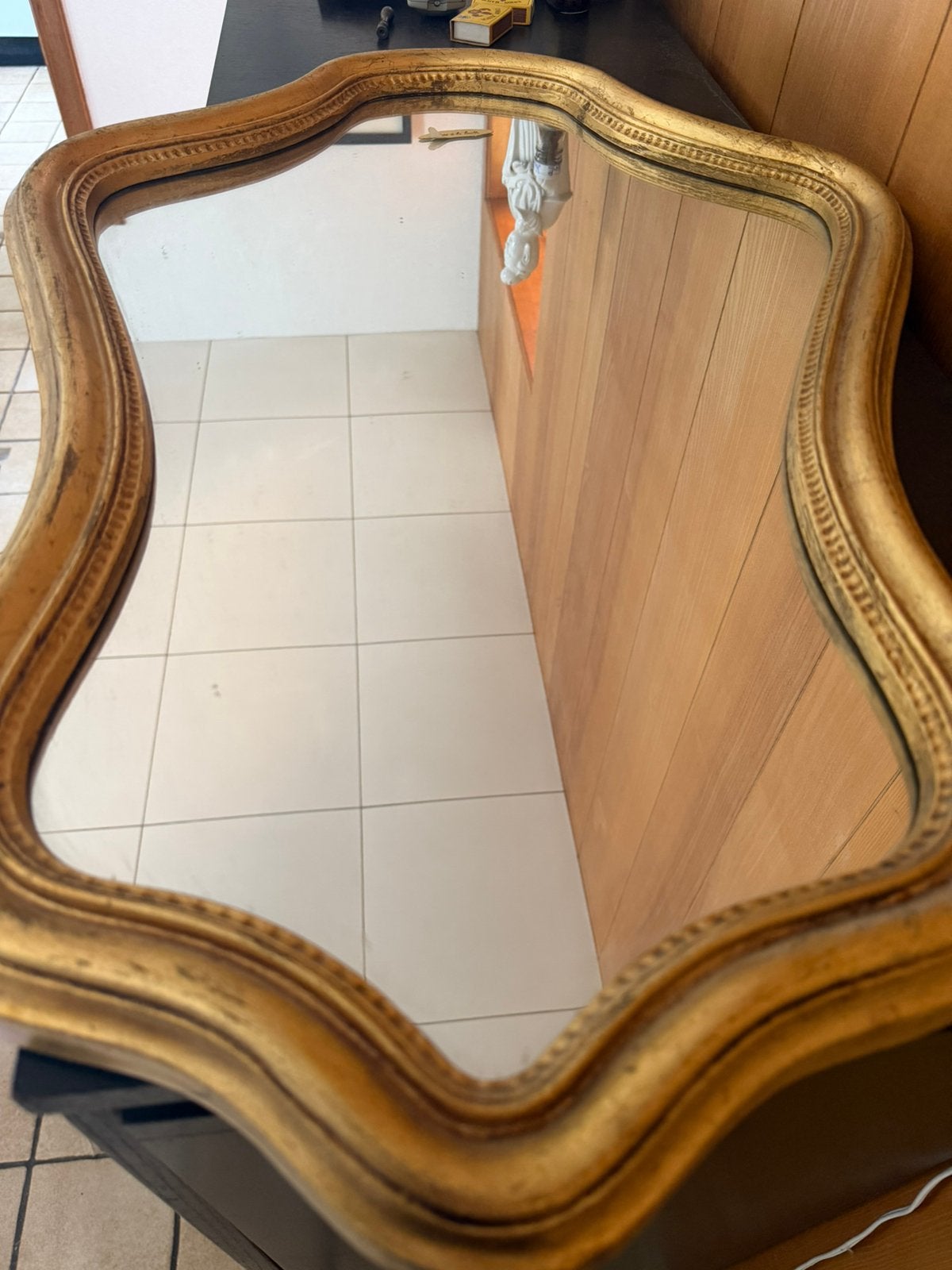 Vintage spiegel groot, Antiek en Kunst, Ophalen