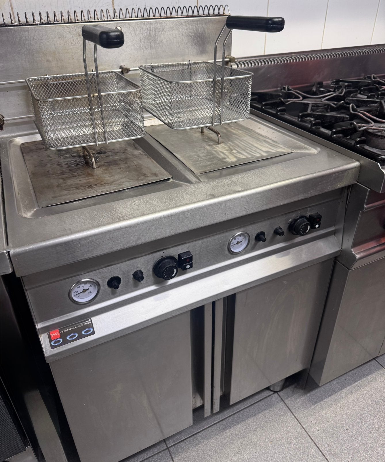 Horeca friteuse gas 21L, Ophalen
