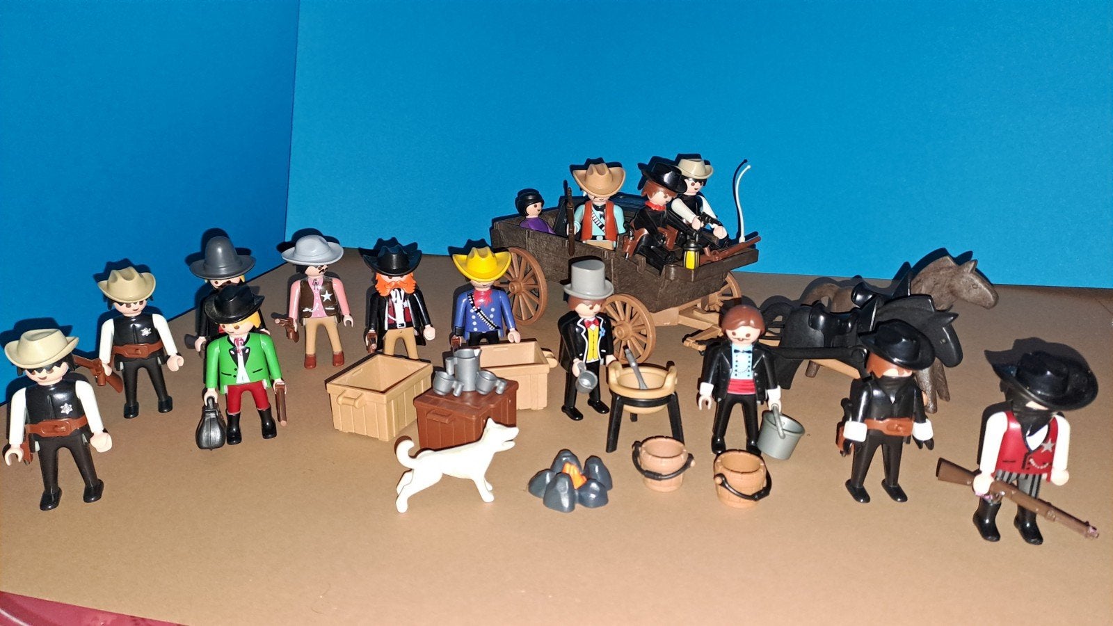 lot  western playmobil cow-boys et indiens, Kinderen en Baby's, Ophalen, Gebruikt, Losse onderdelen, Overige typen