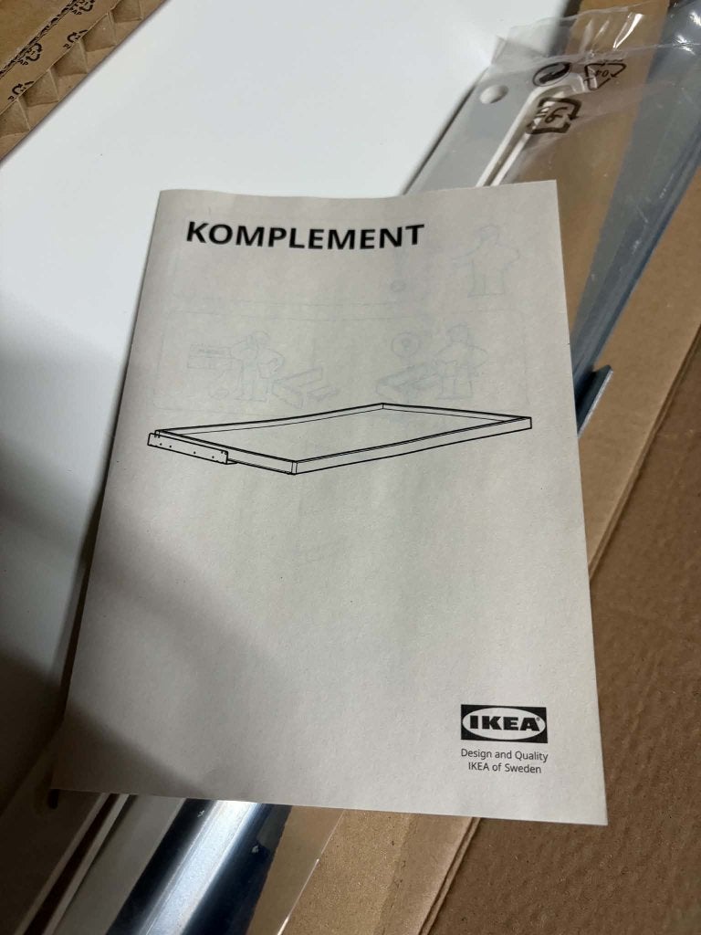 Plateau coulissant, blanc, 50x58 cm IKEA, Enlèvement, Neuf, Blanc