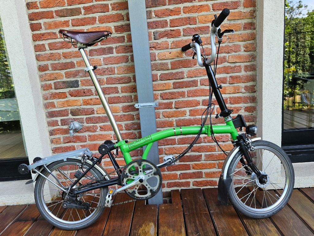 Brompton M6RN - 6 vitesses, moyeu dynamo, selle Brooks, Vitesses, Frein sur jante, Brompton, Enlèvement