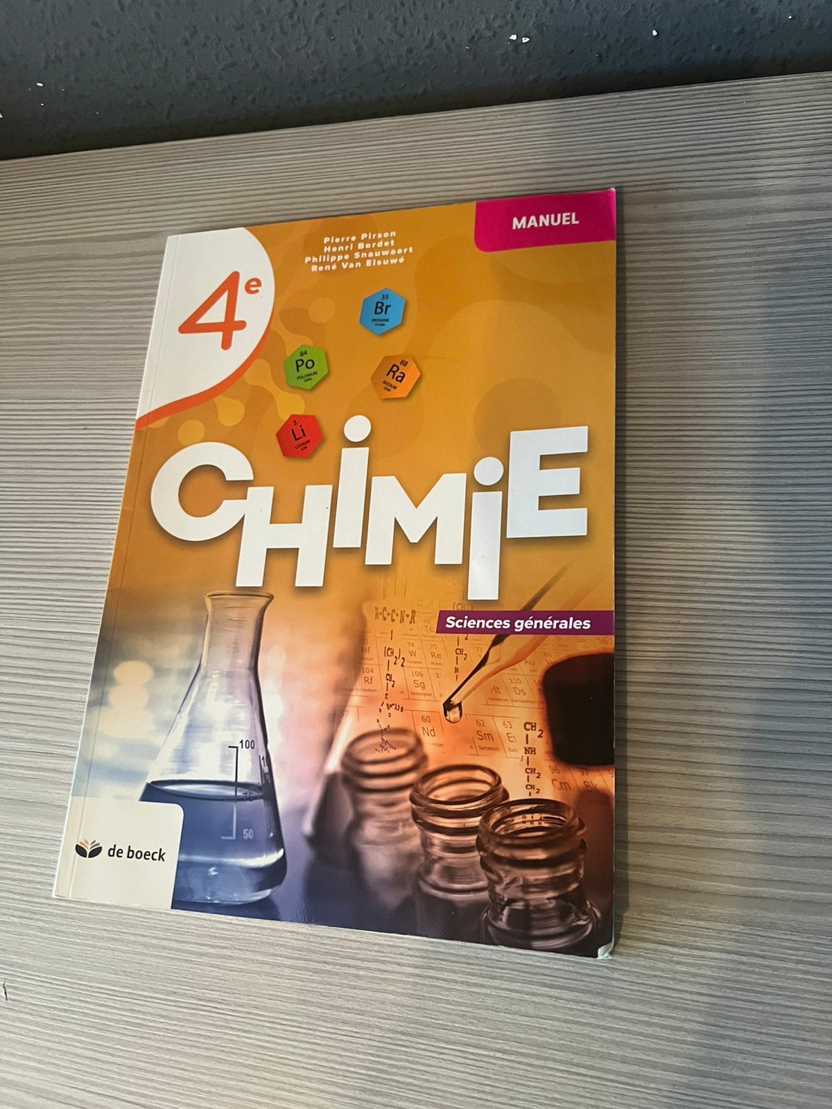 Chimie 4 sciences générales, Livres, Enlèvement, Comme neuf