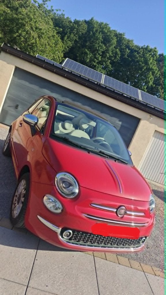 FIAT 500C CABRIOLET 1200CC  2016 KLAAR VOOR REGISTRATIE, Auto's, Fiat, Voorwielaandrijving, 4 zetels, Stof, Euro 6