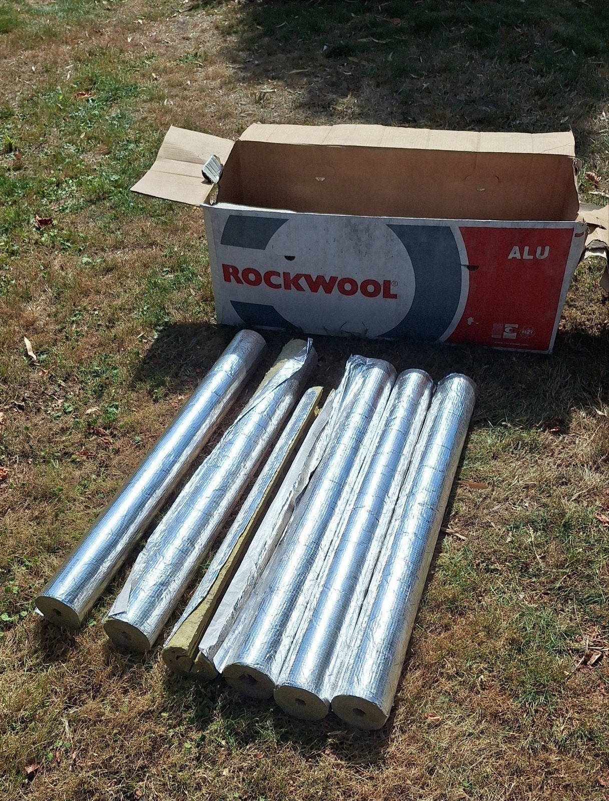 Rouleaux de 6 m d'isolant pour tuyaux Rockwool 810, Bricolage & Construction, Isolation & Étanchéité, Comme neuf, Autres matériaux