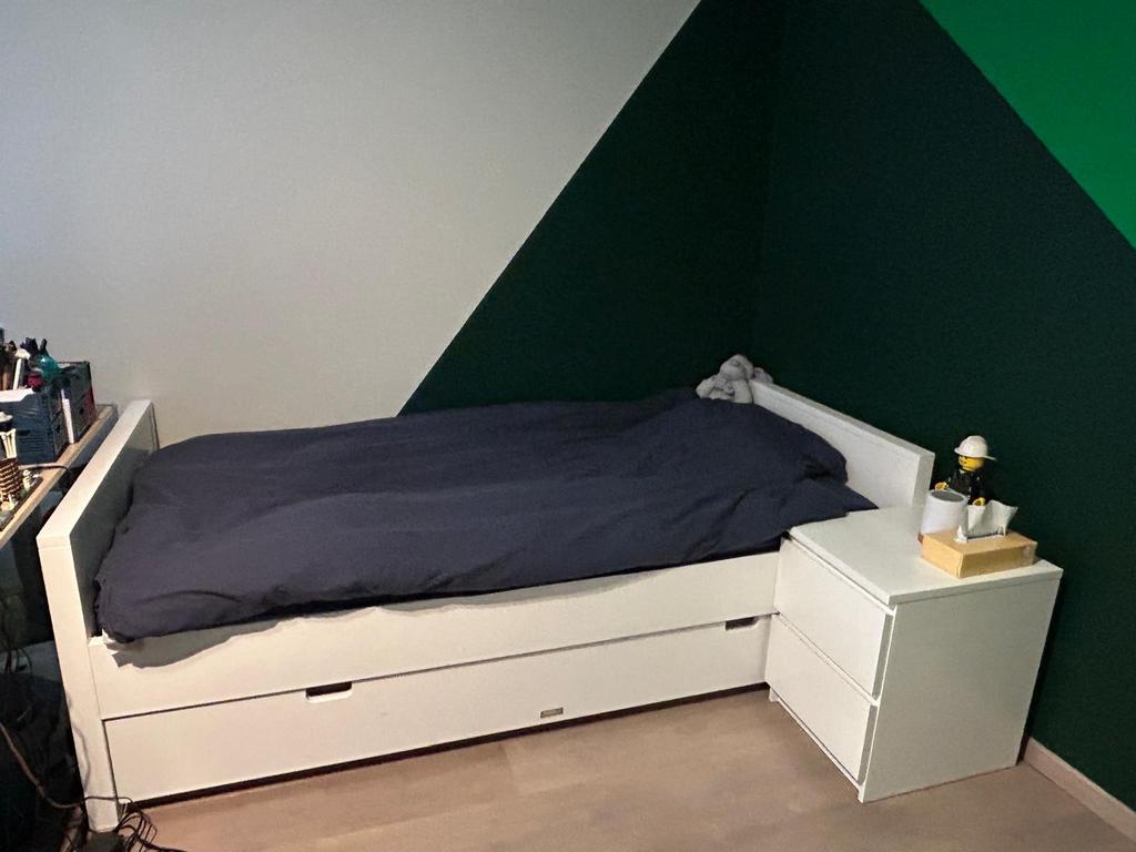 Bopita bed (90x200cm) + 3 deurs kleding kast, Enlèvement, Comme neuf