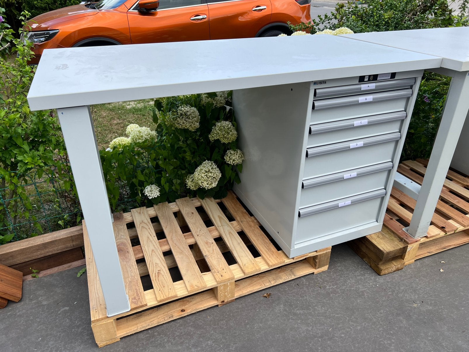 Etabli Lista avec commode : état neuf 900 euros, Enlèvement, Neuf, 120 à 170 cm