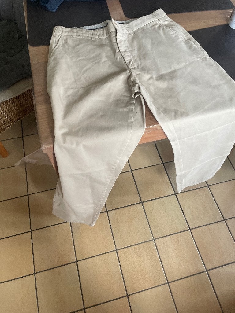 Heren broek, Enlèvement ou Envoi, Porté, Taille 48/50 (M), Beige