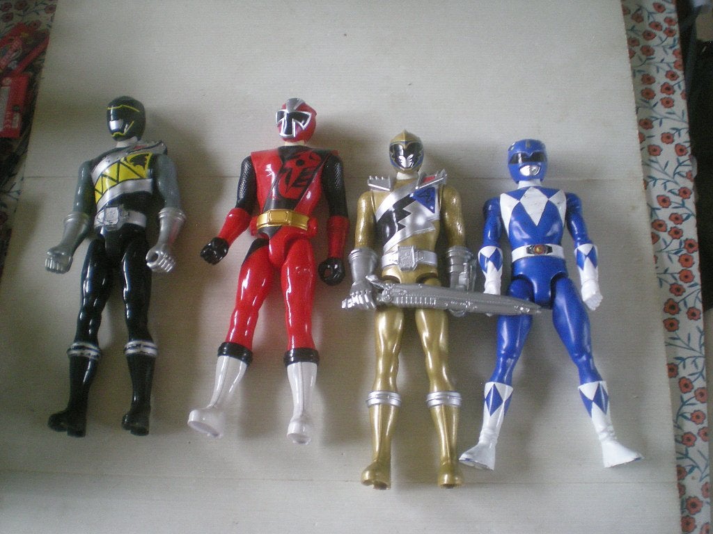 set power rangers, 30 cm, Enfants & Bébés, Jouets | Figurines, Enlèvement ou Envoi, Comme neuf