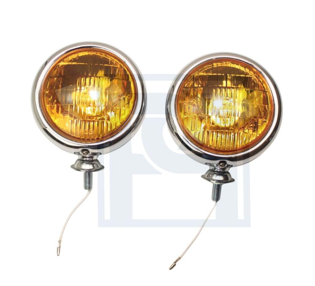 Volvo Mistlamp chroom geel glas - 2 stuks - diameter 13 cm-, Ophalen of Verzenden, Nieuw