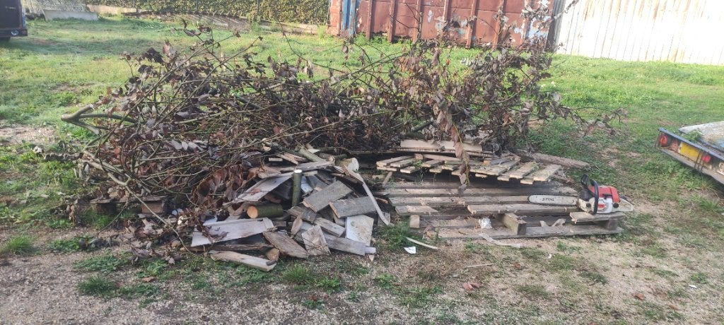 gratis hout afval, Ophalen