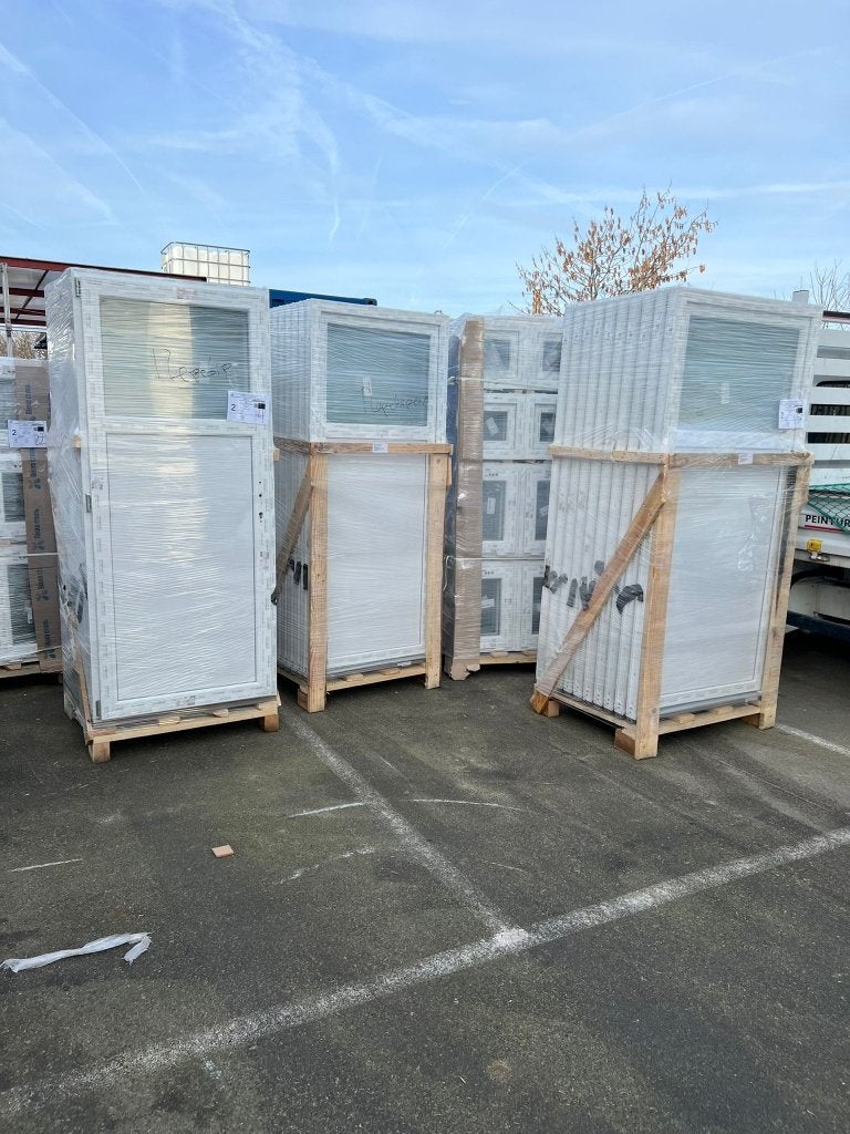 WITTE PVC-DEUR, Doe-het-zelf en Bouw, Ophalen, Nieuw, Dubbelglas