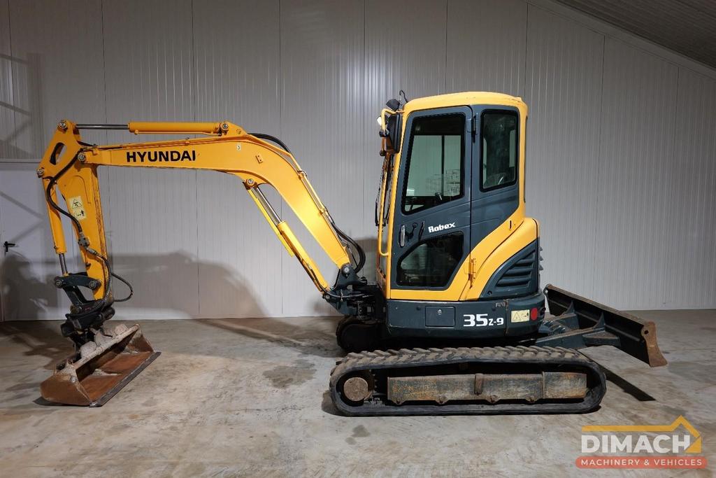 Hyundai ROBEX35Z-9 Robex 35Z-9 - 3650 kg - airco - CE - mono, Articles professionnels, Machines & Construction | Grues & Excavatrices
