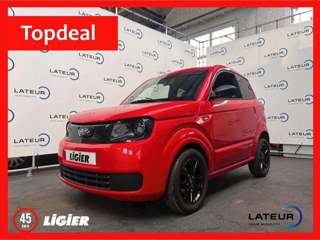 Ligier Myli IDeal E5 diesel Toledo Rood - Radio DIN Bluetoot, Auto's, Overige Auto's, Te koop, Digitale radio-ontvangst, Elektrische ramen