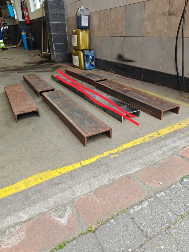 Ijzer u profiel, Doe-het-zelf en Bouw, Ophalen, Gebruikt, IJzer
