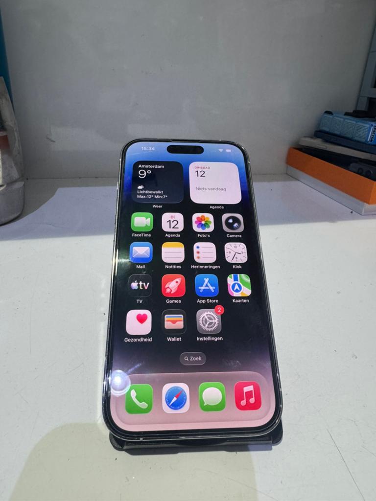 iPhone 14 Pro 256 Go - Argent - Bon état, Télécoms, Téléphonie mobile | Apple iPhone, 256 GB, IPhone 14 Pro, Comme neuf, Enlèvement