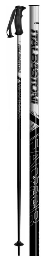 Bâtons de ski ITALBASTONI X-FACTOR 130 ; 135 cm, noir/argent, Neuf, Autres marques, Carving, Bâtons