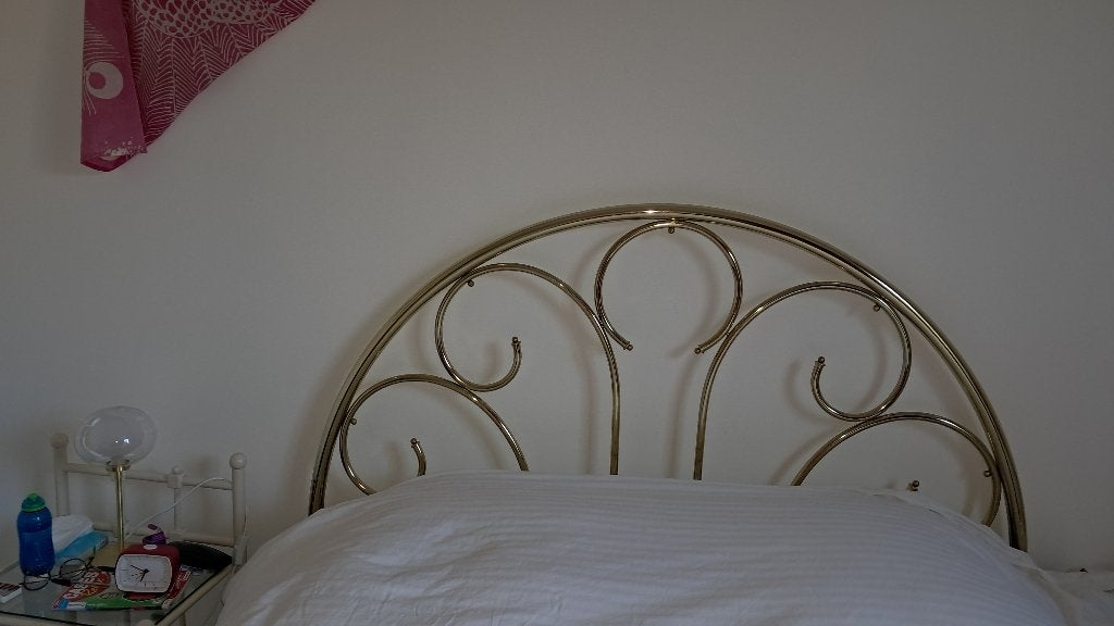 tête de lit, Maison & Meubles, Chambre à coucher | Lits, Enlèvement, Métal, Romantique, Autres couleurs