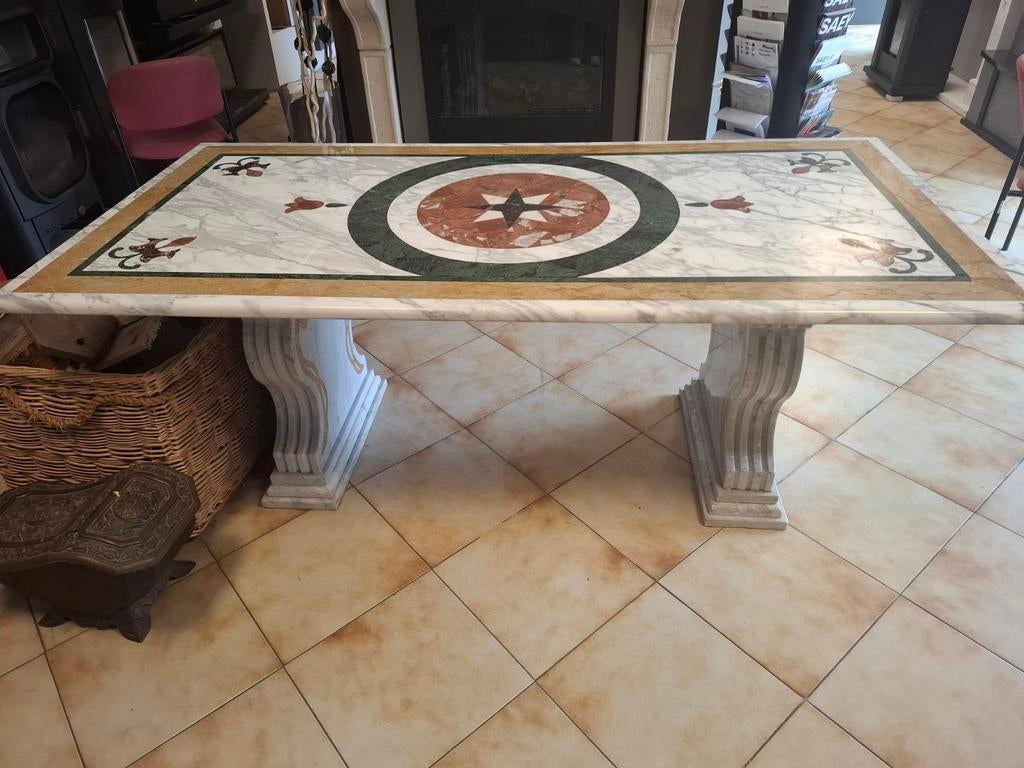 Table en marbre, Antiquités & Art, Antiquités | Meubles | Tables