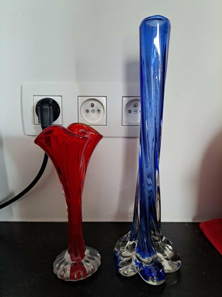 5 x vintage en antieke vaas en lampenvoet, Ophalen of Verzenden