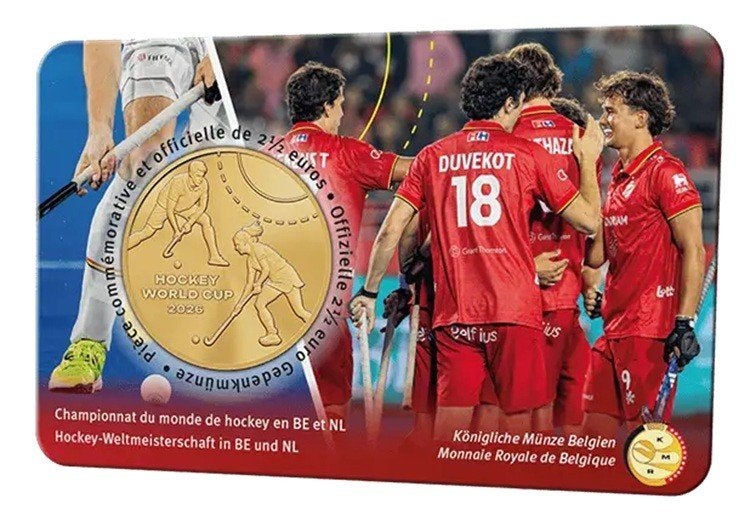 België 2026 - 2,5 euro in coincard -WK Hockey - BU, Ophalen of Verzenden, België, Overige waardes