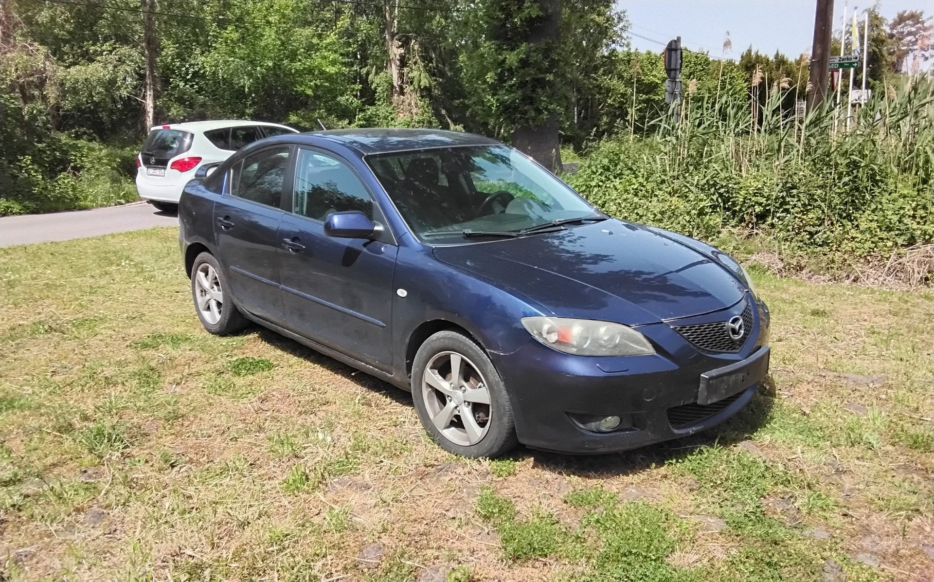 Mazda 3, Auto's, Stof, Gebruikt, Startonderbreker, Blauw